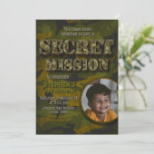 アーミー – 軍隊 – ソルジャーボーイ誕生日 招待状 (スタンド正面)