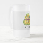 アーミーMEDCOM パーソナライズされた DUI フロストグラスビールジョッキ (正面左)