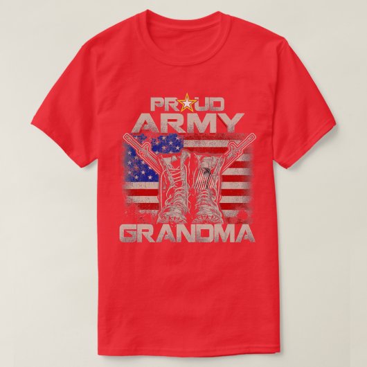 アーミ誇りを持ったス祖母軍隊プライド(40) Tシャツ (デザイン正面)