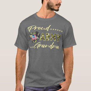 アーミ誇りを持ったス祖母軍隊プライド(45) Tシャツ