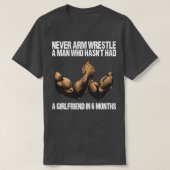 アームおもしろいレスリングアームレスリング重量訓練TS Tシャツ (デザイン正面)