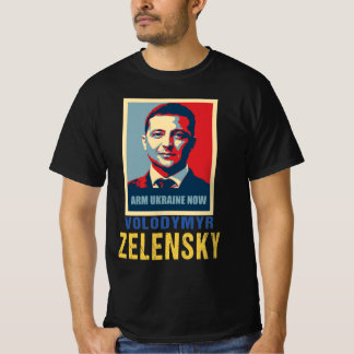アームウクライナ、Volodymyr Zelensky T-Shirt Tシャツ