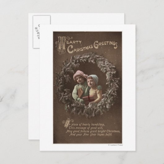 アームクラスプの小さな子供 ポストカード (正面/裏面)