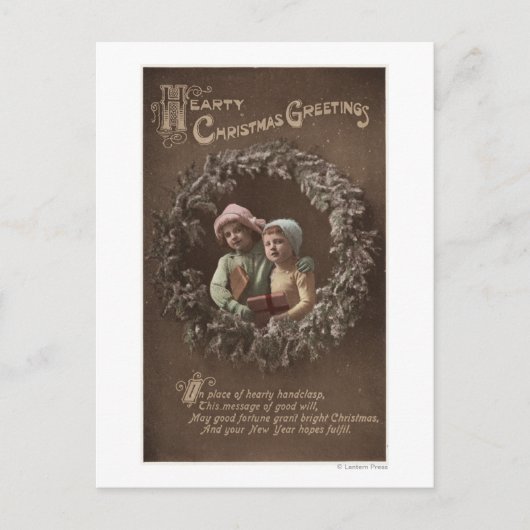 アームクラスプの小さな子供 ポストカード (正面)