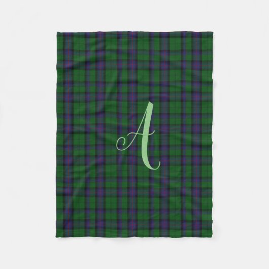 アームストロングのタータンチェックのフリースブランケット フリースブランケット (正面)