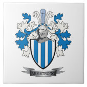 アームストロングの家紋の紋章付き外衣 タイル (正面)