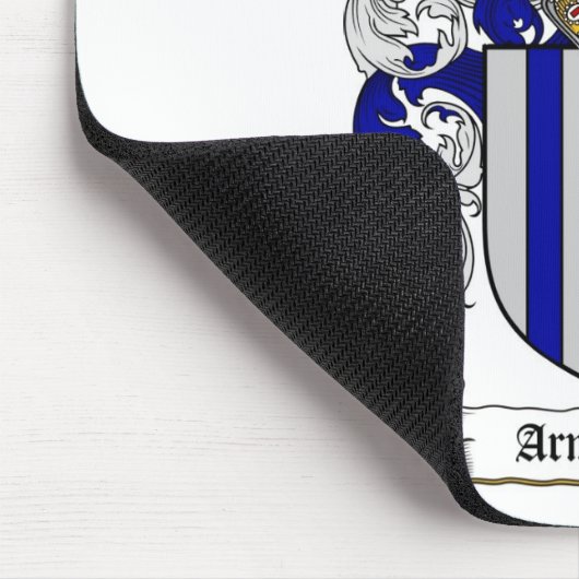 アームストロングの家紋-アームストロングの紋章付き外衣 マウスパッド (コーナー)