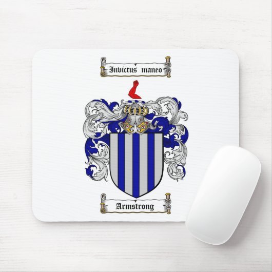 アームストロングの家紋-アームストロングの紋章付き外衣 マウスパッド (マウス)