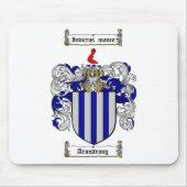 アームストロングの家紋-アームストロングの紋章付き外衣 マウスパッド (正面)