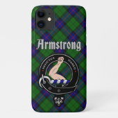 アームストロングクランバッジ&タータンチェック電話ケース Case-Mate iPhoneケース (裏面)