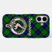 アームストロングクランバッジ＋タータン柄iPhone/iPadケース Case-Mate iPhoneケース (裏面 (横))