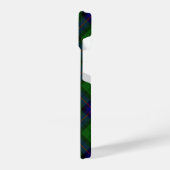 アームストロングタータンチェックブルーとグリーンプライド iPhoneケース (左側面)