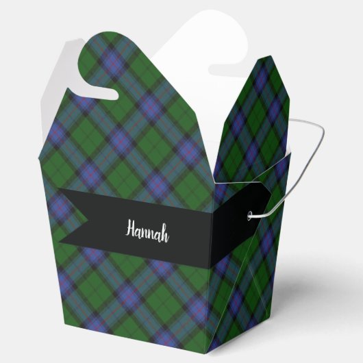 アームストロングタータンチェックプレイドパターン フェイバーボックス (オープン)