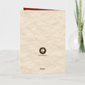 アームストロングタータンチェック&ロビンパーソナライズされた シーズンカード (裏面)