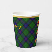 アームストロングパーソナライズされたタータンチェッククリスマス 紙コップ (右)
