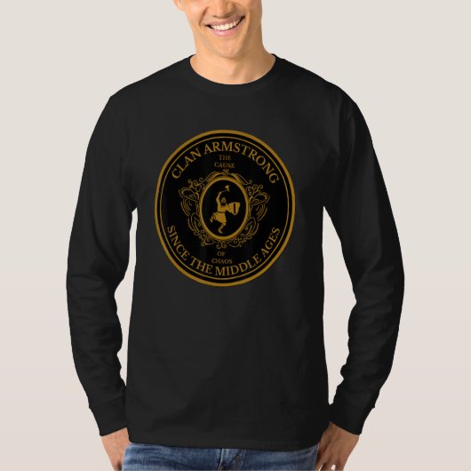 アームストロング一族スコットランド剣士 Tシャツ (正面)