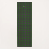 アームストロング公式クランタータンチェックとあなたのイニシャル ヨガマット (正面)