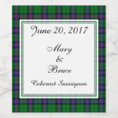 アームストロング結婚スコットランドのワインラベル ワインラベル (シングルラベル)