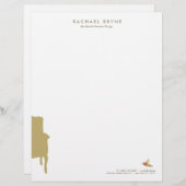 アームチェアフランスのインテリアデザイナーハミングバード レターヘッド (正面/裏面)