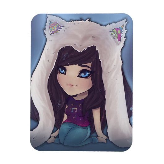 アームチビ（小さくかわいく書いた感じ）磁石 マグネット (縦)