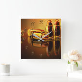 アームリー スクエア壁時計 (ホーム)