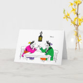 アームレスリングの挨拶状 カード (黄色い花)