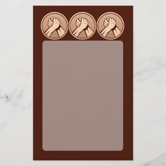 アームレスリングの青銅 チラシ (正面)