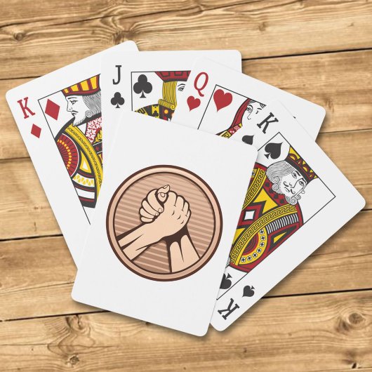 アームレスリングの青銅 トランプ