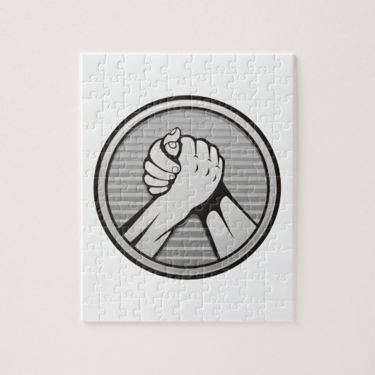 アームレスリングシルバー ジグソーパズル (縦)
