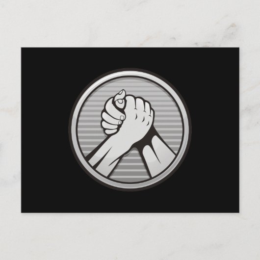 アームレスリングシルバー ポストカード (正面)