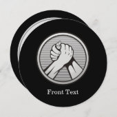 アームレスリングシルバー 招待状 (正面/裏面)