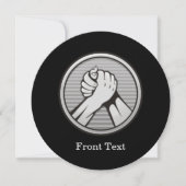 アームレスリングシルバー 招待状 (正面)