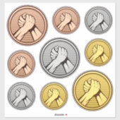 アームレスリングステッカーセット シール (シート)