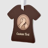 アームレスリングブロンズ オーナメント (正面)