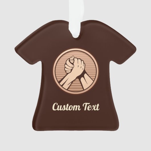 アームレスリングブロンズ オーナメント (正面)