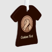 アームレスリングブロンズ オーナメント (正面)