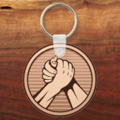 アームレスリングブロンズ キーホルダー (正面)