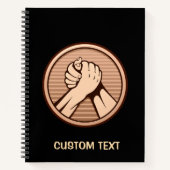 アームレスリングブロンズ ノートブック (正面)