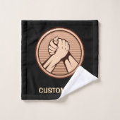 アームレスリングブロンズ バスタオルセット (ウォッシュタオル)