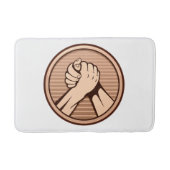 アームレスリングブロンズ バスマット (正面)