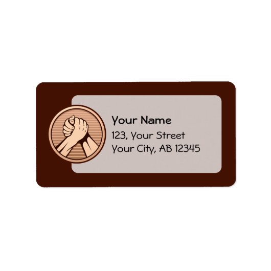 アームレスリングブロンズ ラベル (正面)