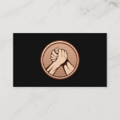 アームレスリングブロンズ 名刺 (裏面)