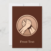 アームレスリングブロンズ 招待状 (正面)