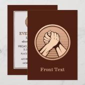 アームレスリングブロンズ 招待状 (正面/裏面)