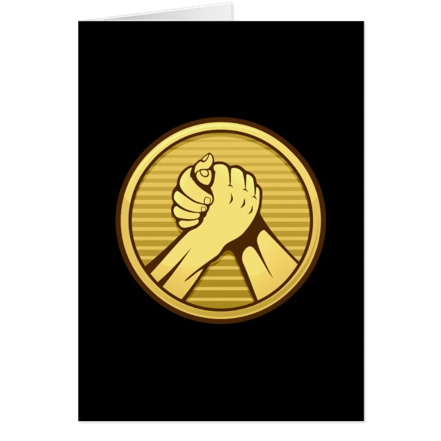 アームレスリング金ゴールド (正面)