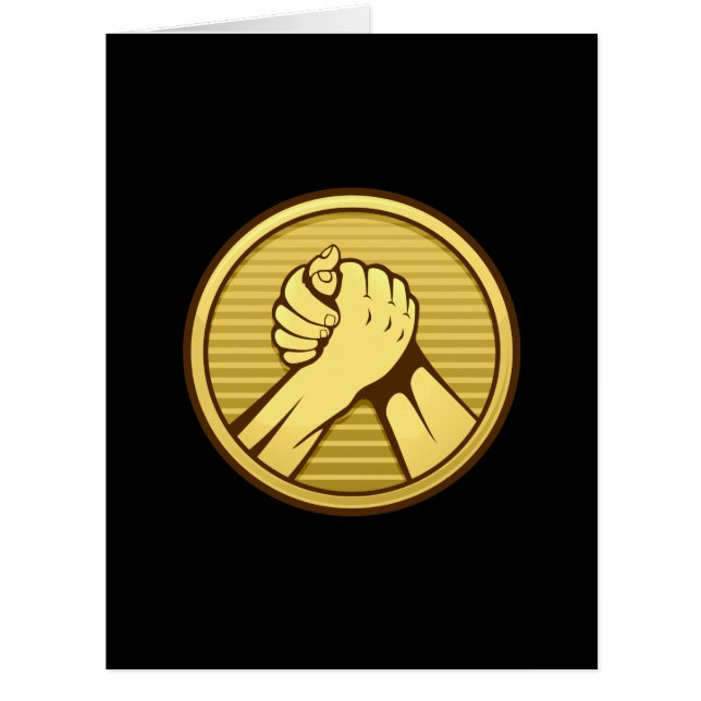 アームレスリング金ゴールド (正面)