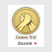 アームレスリング金ゴールド シール (シート)