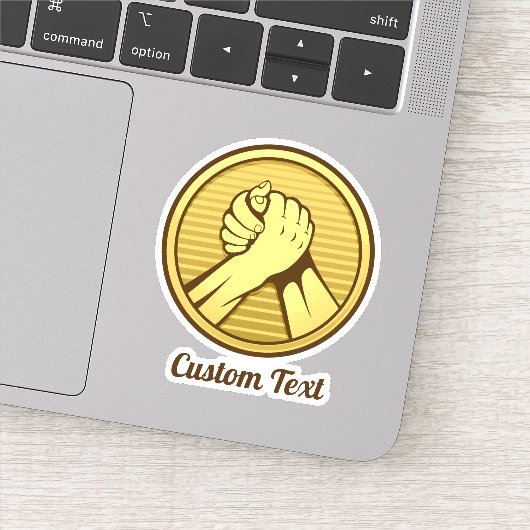 アームレスリング金ゴールド シール (詳細)