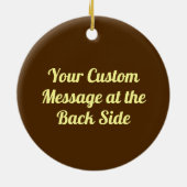 アームレスリング金ゴールド セラミックオーナメント (裏面)