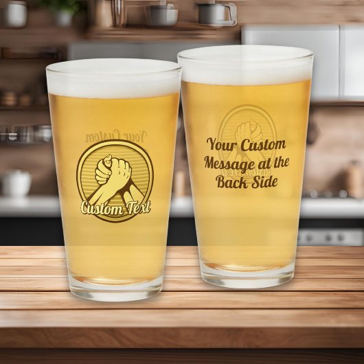 アームレスリング金ゴールド タンブラーグラス